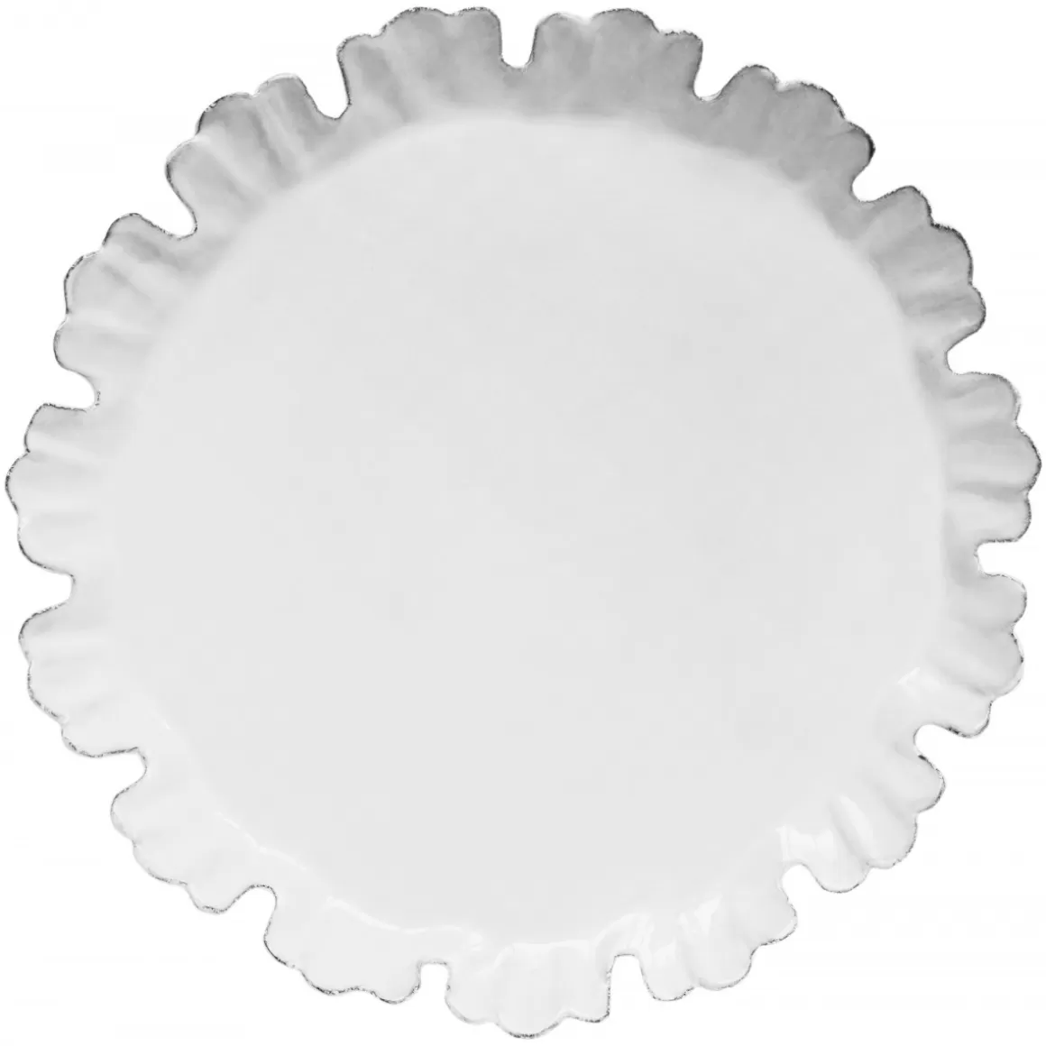 Astier de Villatte Large Chou Dinner Plate With 15 Petals