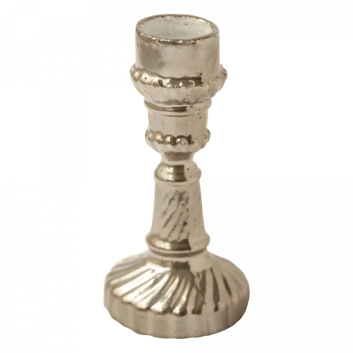 Astier de Villatte Very Small Peggy Candlestick (Platinum)